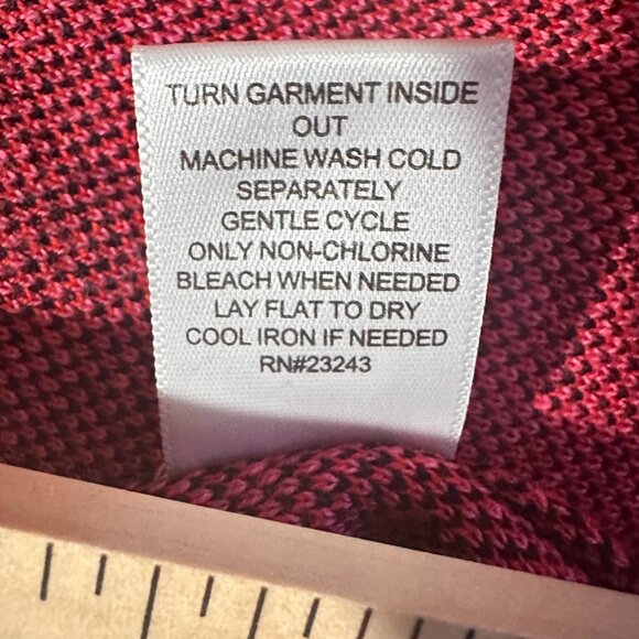 Pink & Black Geometric Knit Top - Size L - Picture 8 of 10